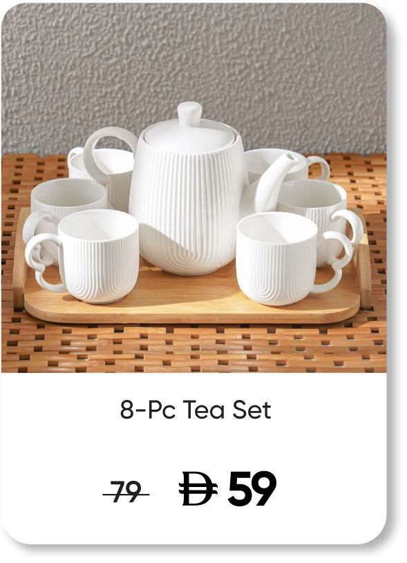 HFU-SD-Princess 8-Pc Tea Set